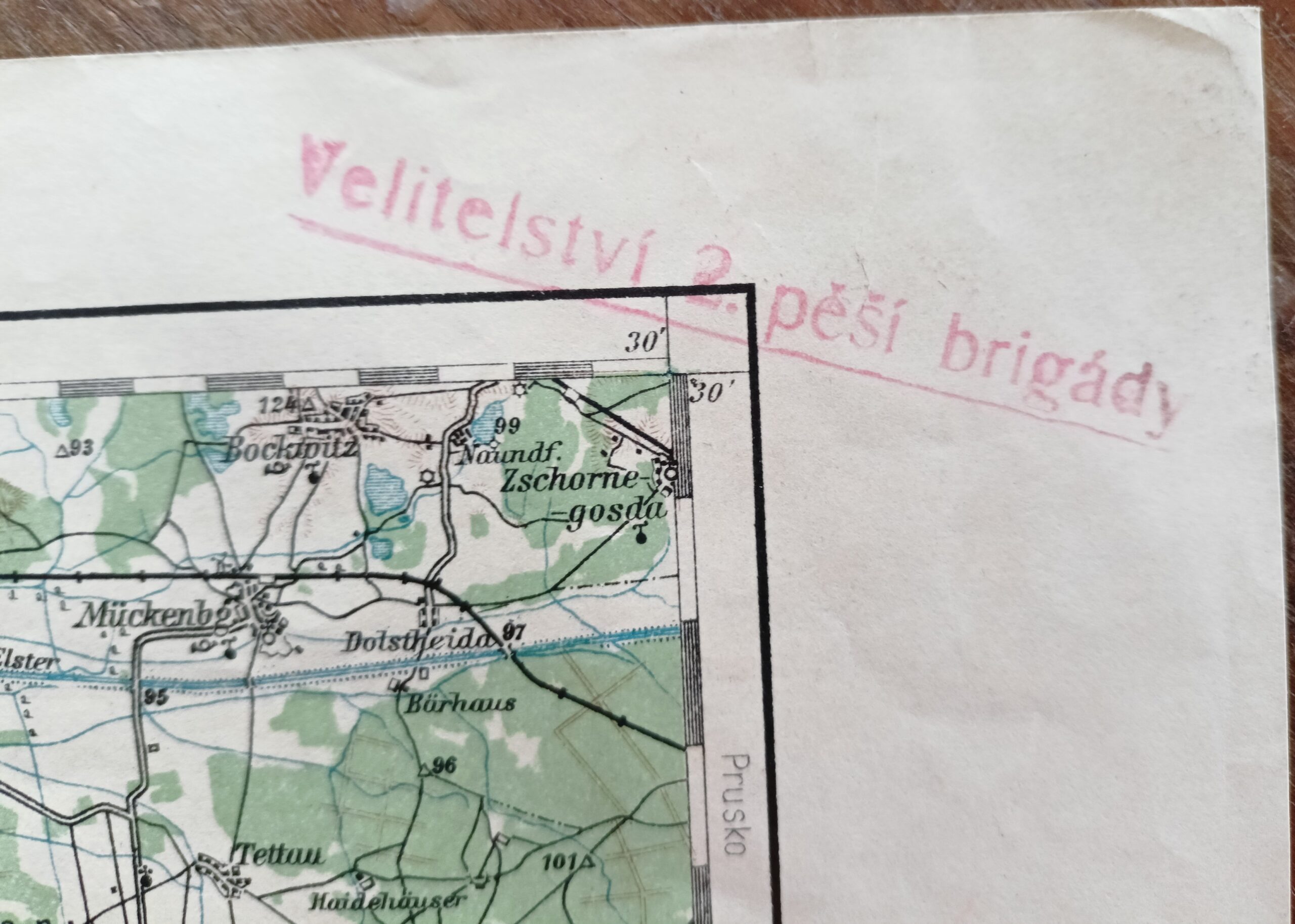 Vojenská mapa - TEPLICE - ŠANOV, DRESDEN r. 1924 - Obrázek 4