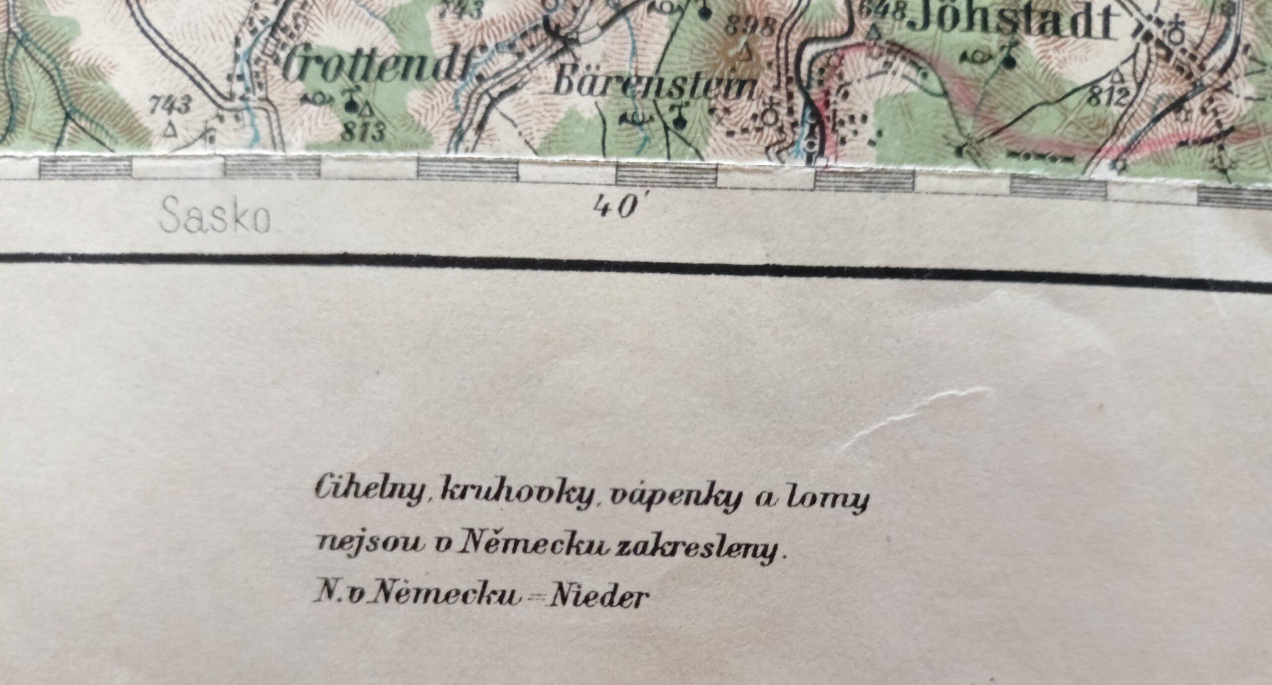 Vojenská mapa - TEPLICE - ŠANOV, DRESDEN r. 1924 - Obrázek 6