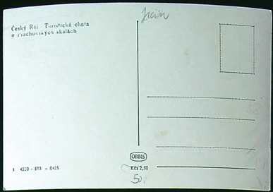 Pohlednice - Okres Jičín - Český Ráj - Turistická chata v Prachovských skalách - Obrázek 2