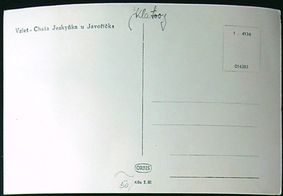 Pohlednice - Okres Klatovy - Vzlet - Chata Jeskyňka u Javoříčka - Obrázek 2