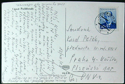 Pohlednice - Okres Nymburk - Lázně Poděbrady - Náladová pohlednice - Obrázek 2