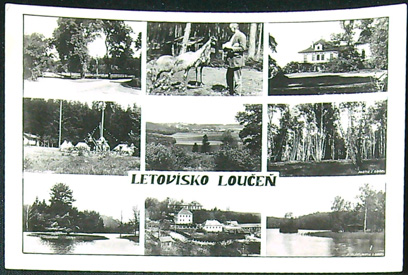 Pohlednice - Okres Nymburk - Letovisko Loučeň - Okénková pohlednice