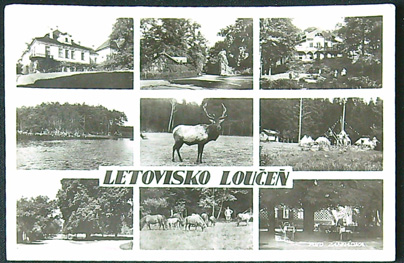 Pohlednice - Okres Nymburk - Letovisko Loučen - Okénková pohlednice