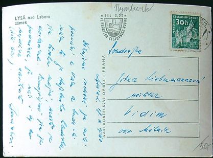 Pohlednice - Okres Nymburk - Lysá nad Labem - Zámek - Obrázek 2