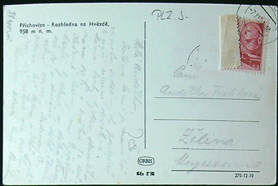 Pohlednice - Okres Plzeň Sever - Příchovice - Rozhledna na Hvězdně - Obrázek 2