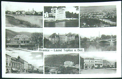 Pohlednice - Okres Přerov - Hranice/Lázně Teplice nad Bečvou - Okénková pohlednice