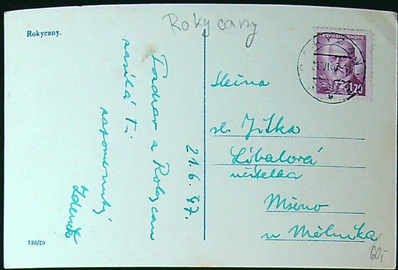 Pohlednice - Okres Rokycany - Rokycany - Okénková pohlednice - Obrázek 2