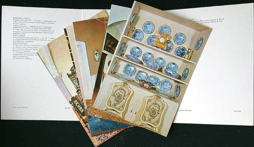 Pohlednice - Okres Třebíč - Třebíč- Zámek Červená Lhota - Soubor 7 pohlednic - Obrázek 2