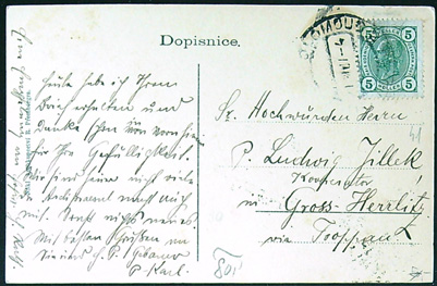 Pohlednice - Okres Olomouc - Olomouc - Domský kostel od severu - Obrázek 2