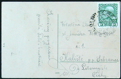 Pohlednice - Okres Olomouc - Olomouc - Horní náměstí s Brandhuberovou - Barevná pohlednice - Obrázek 2