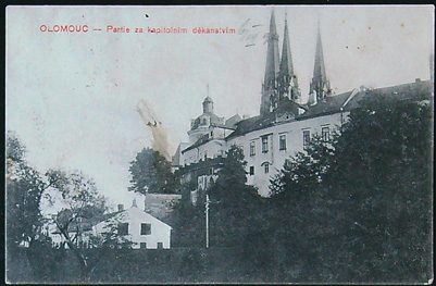 Pohlednice - Okres Olomouc - Olomouc - Partie za kapitolním děkanství