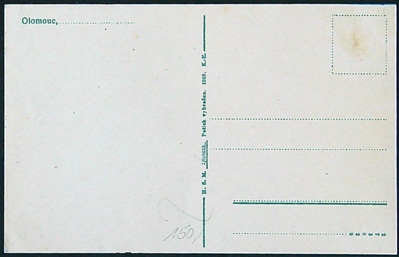 Pohlednice - Okres Olomouc - Olomouc - Pohled na chrám z kláštera Hradiska - Malovaná pohlednice - Obrázek 2