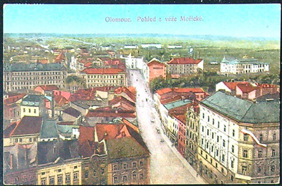 Pohlednice - Okres Olomouc - Olomouc - Pohled z věže Mořické - Barevná pohlednice