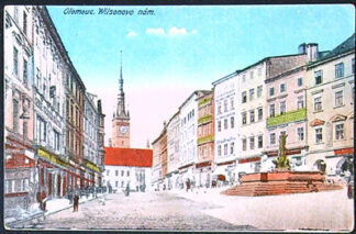 Pohlednice - Okres Olomouc - Olomouc - Wilsonovo náměstí - Barevná pohlednice