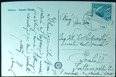 Pohlednice - Okres Ostrava - Ostrava - Zemské divadlo - Obrázek 2
