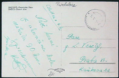 Pohlednice - Okres Pardubice - Dašice - Obecní Dům - Obrázek 2