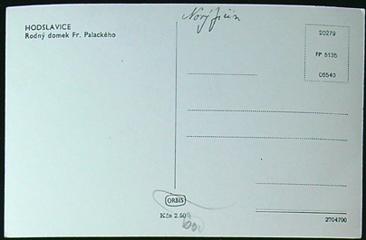 Pohlednice – Okres Nový Jičín - Hodslavice - Rodný domek Fr. Palackého - Obrázek 2