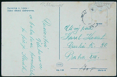Pohlednice – Okres Pelhřimov - Kamenice nad Lípou - Státní dětská ozdravovna - Obrázek 2