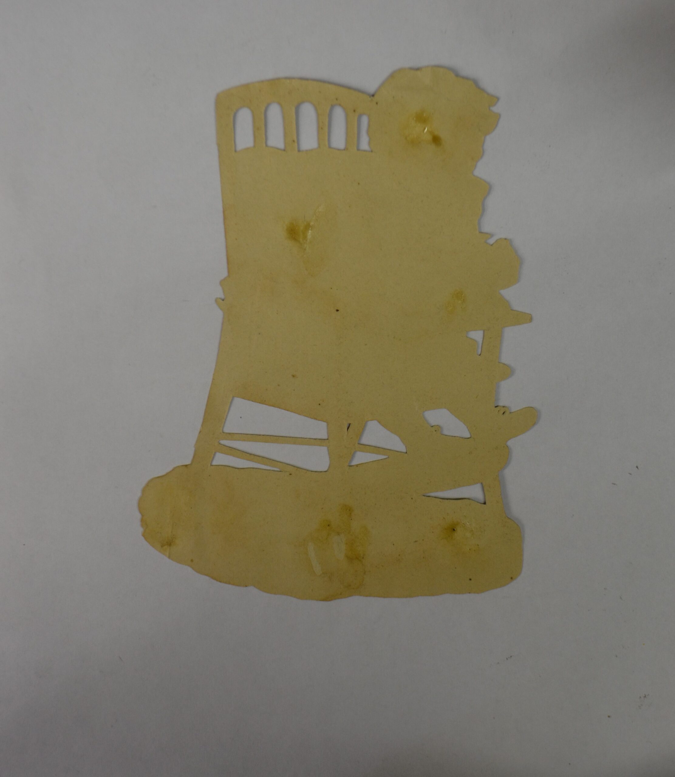 Tlačený reklamní obrázek - Děti - Dívka ve stoličce s hračkama - Velikost cca 15x10 cm - Obrázek 2