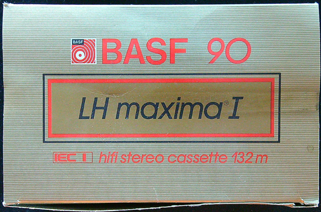 Krabice od MC audiokazet - BASF 90 - LH maxima I