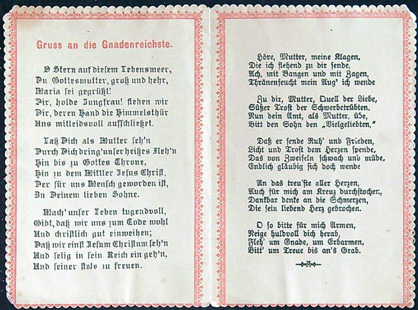 Svatý obrázek - Knížečka - O Gnadenreiche bitt für uns! - Obrázek 2