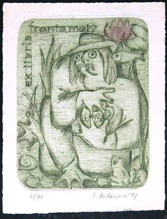 Ex Libris - Alena Antonová - Franta Malý (1991)