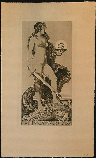 Ex Libris - Alfred Soder - Hans Csyz (1916)