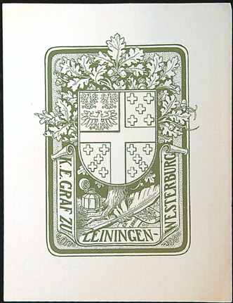 Ex Libris - K. E. Graf Zu Leiningen - Westerburg