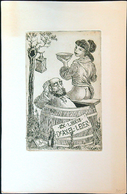 Ex Libris - M. Gacsi - Dr. Axel Leier (1969)