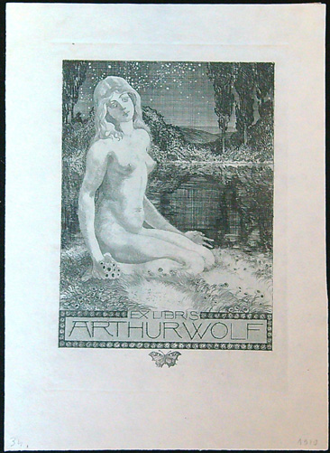 Ex Libris - Arthur Wolf (1910)