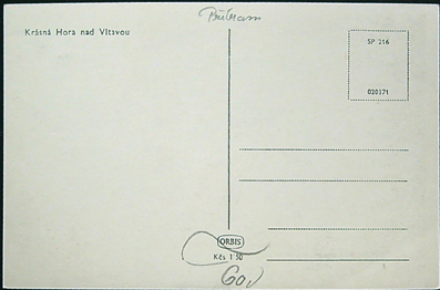 Pohlednice - Okr. Příbram - Krásná Hora nad Vltavou - Obrázek 2