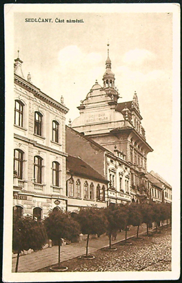 Pohlednice - Okr. Příbram - Sedlčany - Část náměstí