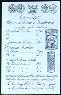 Reklamní kartička - H. J. Ptáček - Zvíře polévající muže - Obrázek 2