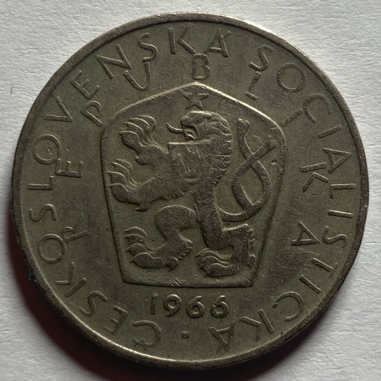 Mince - Československá socialistická republika - 5 Kčs - 1966 (II.) - Obrázek 2