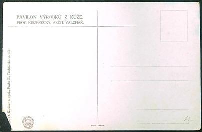 Pohlednice - okr. Praha - Jubilejní výstava 1908 - Pavilon výrobků z kůže - Obrázek 2