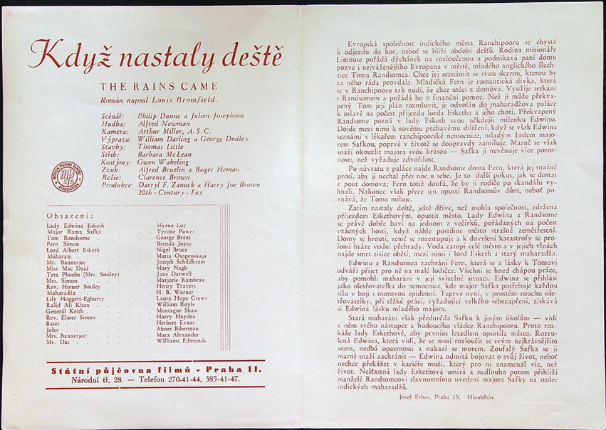 Filmové popisky - Film - KDYŽ NASTALY DEŠTĚ ... - Obrázek 2