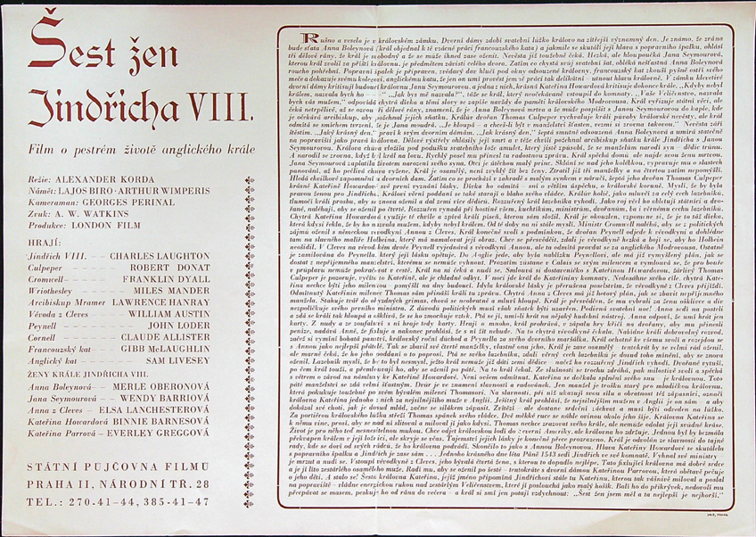 Filmové popisky - Film - ŠEST ŽEN JINDŘICHA VIII. - Obrázek 2