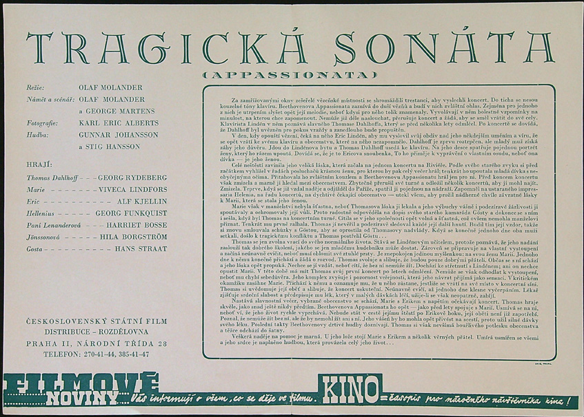 Filmové popisky - Film - TRAGICKÁ SONÁTA - Obrázek 2