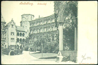 Pohlednice - Německo - Heidelsberg - Schlosshof