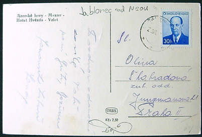 Pohlednice - Okres Jablonec nad Nisou - Jizerské hory - Maxov - Hotel hvězda - Vzlet - Obrázek 2