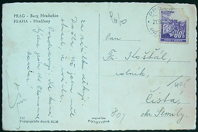 Pohlednice - okr. Praha - Praha - Hradčany - Náladová pohlednice - Obrázek 2