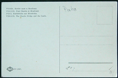 Pohlednice - okr. Praha - Praha - Karlův most a Hradčany - Obrázek 2