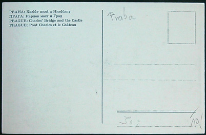 Pohlednice - okr. Praha - Praha - Karlův most a Hradčany - Obrázek 2