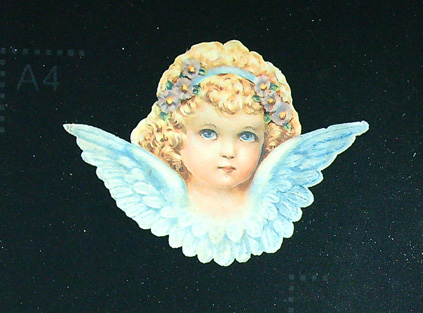 Svatý obrázek - Anděl - Modrá křídla