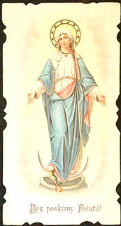 Svatý obrázek - Bez poskvrny Počatá!