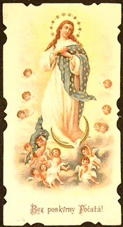 Svatý obrázek - Bez poskvrny Počatá!