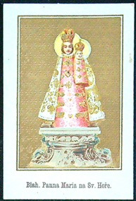 Svatý obrázek - Blah. Panna Maria na Sv. Hoře.