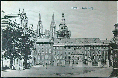 Pohlednice - okr. Praha - Prag - Kgl. Burg.
