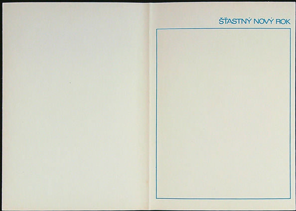 Malý kalendář - Dvoulist - Rok 1989 - Přání - ŠTASTNÝ NOVÝ ROK - Kresba Dušan Pálka (I) - Obrázek 4
