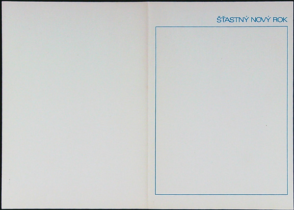 Malý kalendář - Dvoulist - Rok 1989 - Přání - ŠTASTNÝ NOVÝ ROK - Kresba Dušan Pálka (V) - Obrázek 4